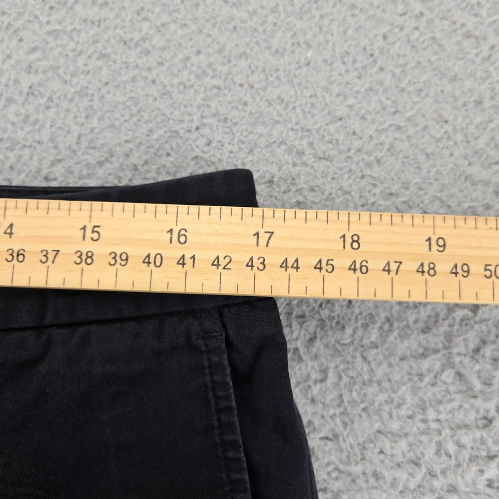 Ralph Lauren Golf Shorts Womens 10 Black Chino Flat Front Classic Fit Mid Rise - Picture 9 of 9